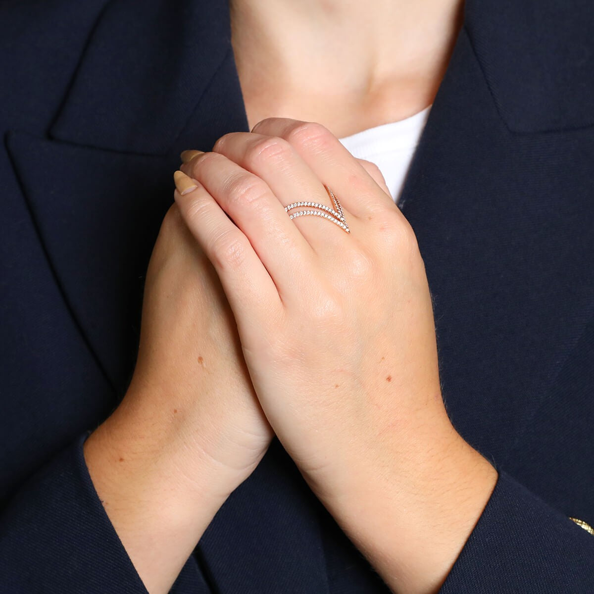 Djula diamonds and gold ring