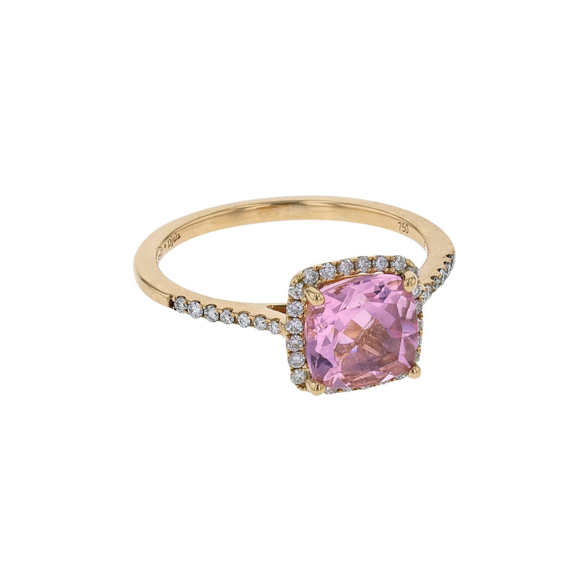Djula Precieuse pink sapphire and diamonds ring