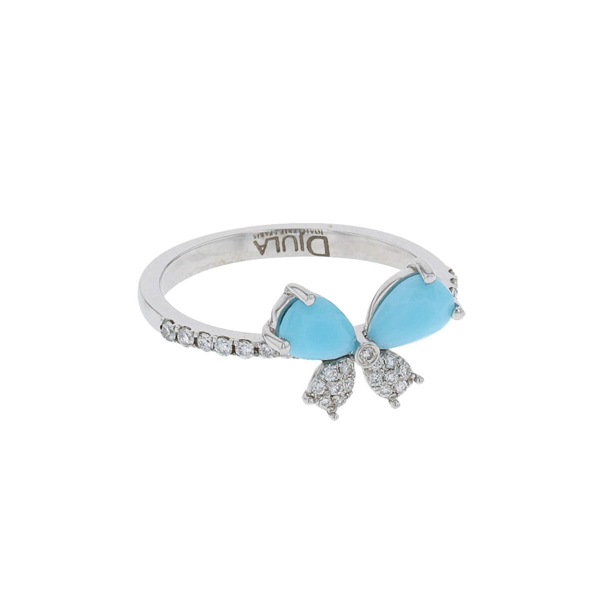 Djula Precious turquoise, diamonds and gold ring