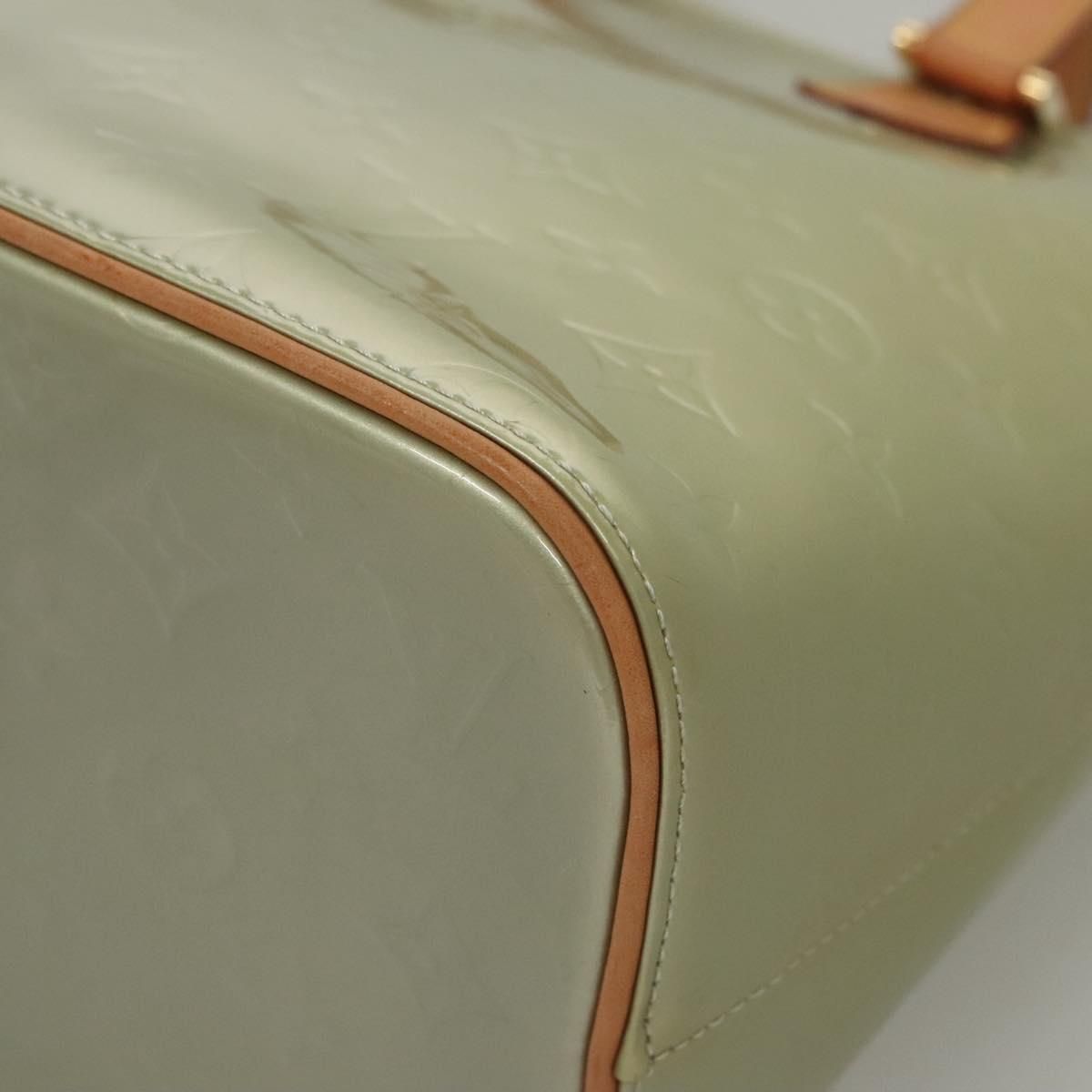 Louis Vuitton Vernis Houston Hand Bag Gris M 91053 Lv Auth