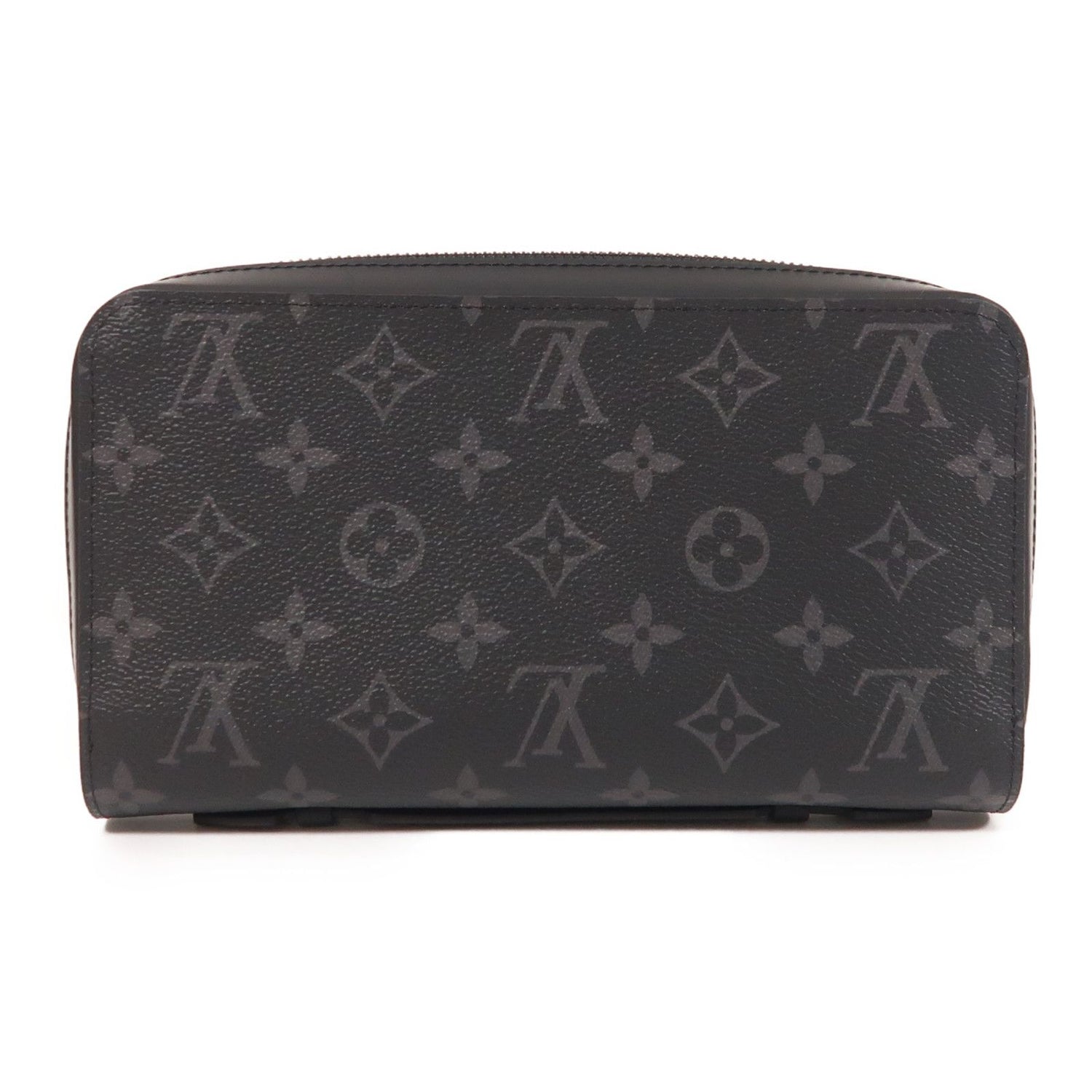Louis Vuitton Monogram Eclipse Zippy Xl Wallet Changzhenbao Black Around Long Wallet M 61698