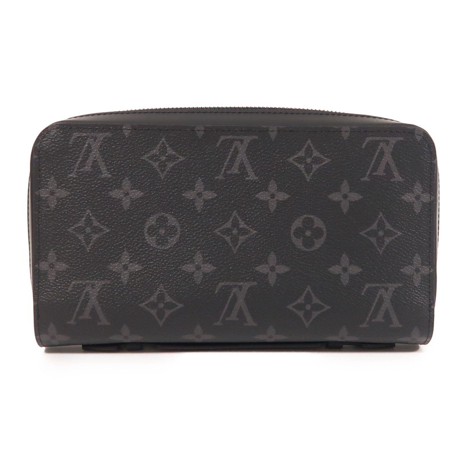 Louis Vuitton Monogram Eclipse Zippy Xl Wallet Changzhenbao Black Around Long Wallet M 61698