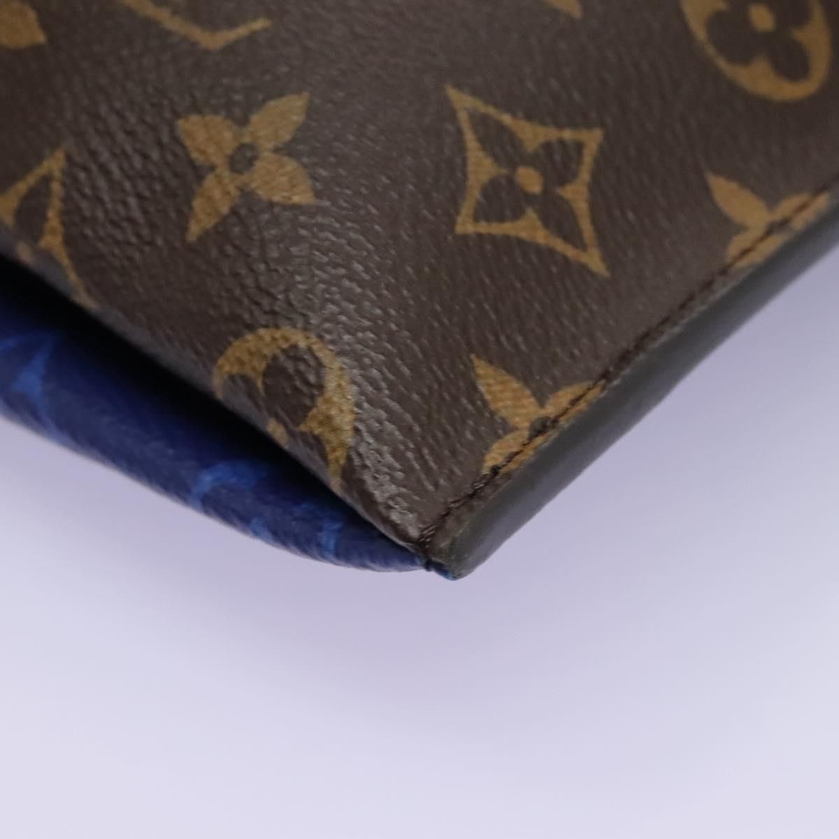Louis Vuitton Monogram Pacific Split Sacoche Shoulder Bag Blue M 43854 Auth