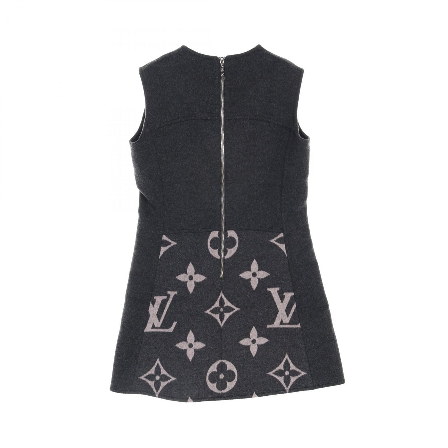 Louis Vuitton Monogram Gray Dress Rw 202w Tuv Fjdr 04