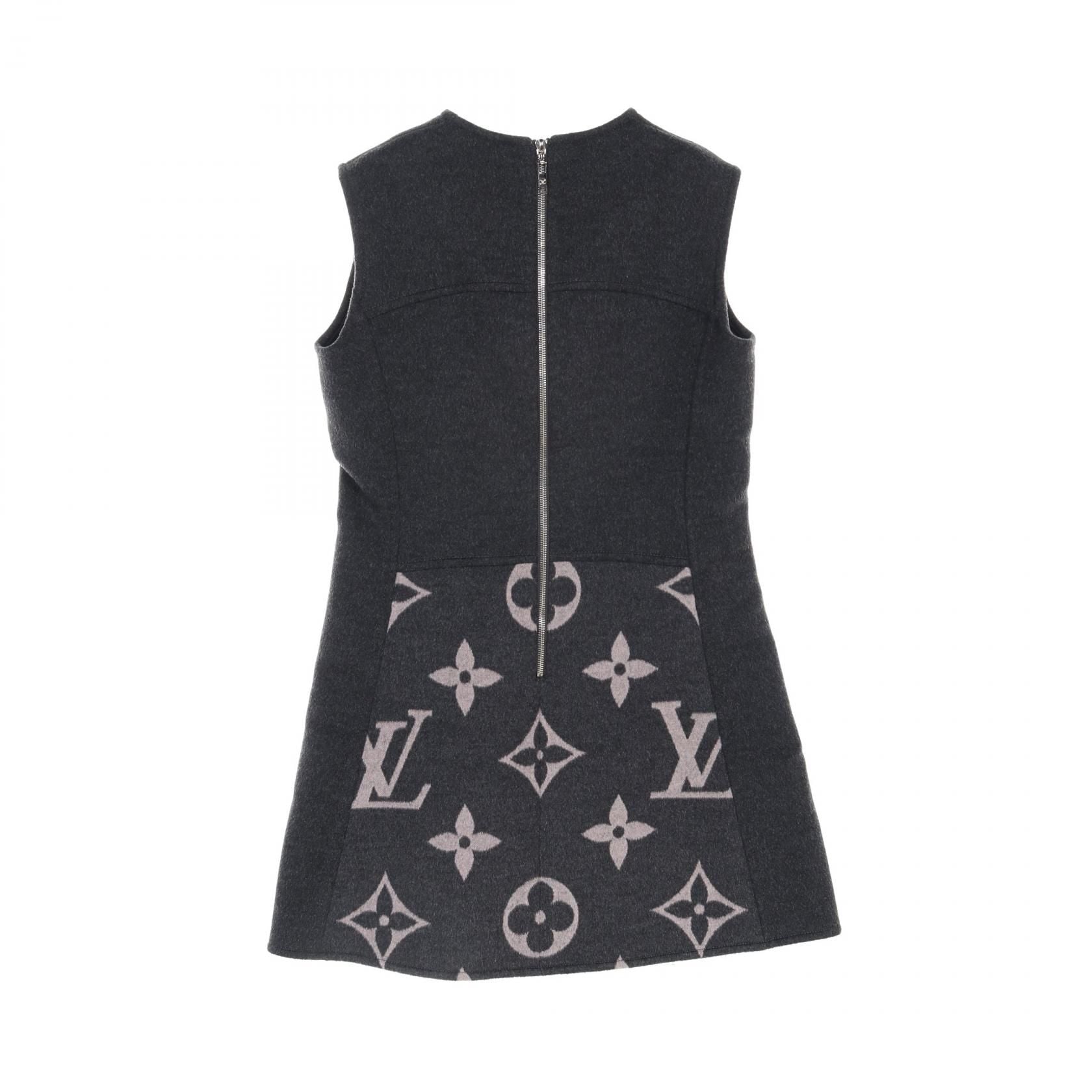 Louis Vuitton Monogram Gray Dress Rw 202w Tuv Fjdr 04