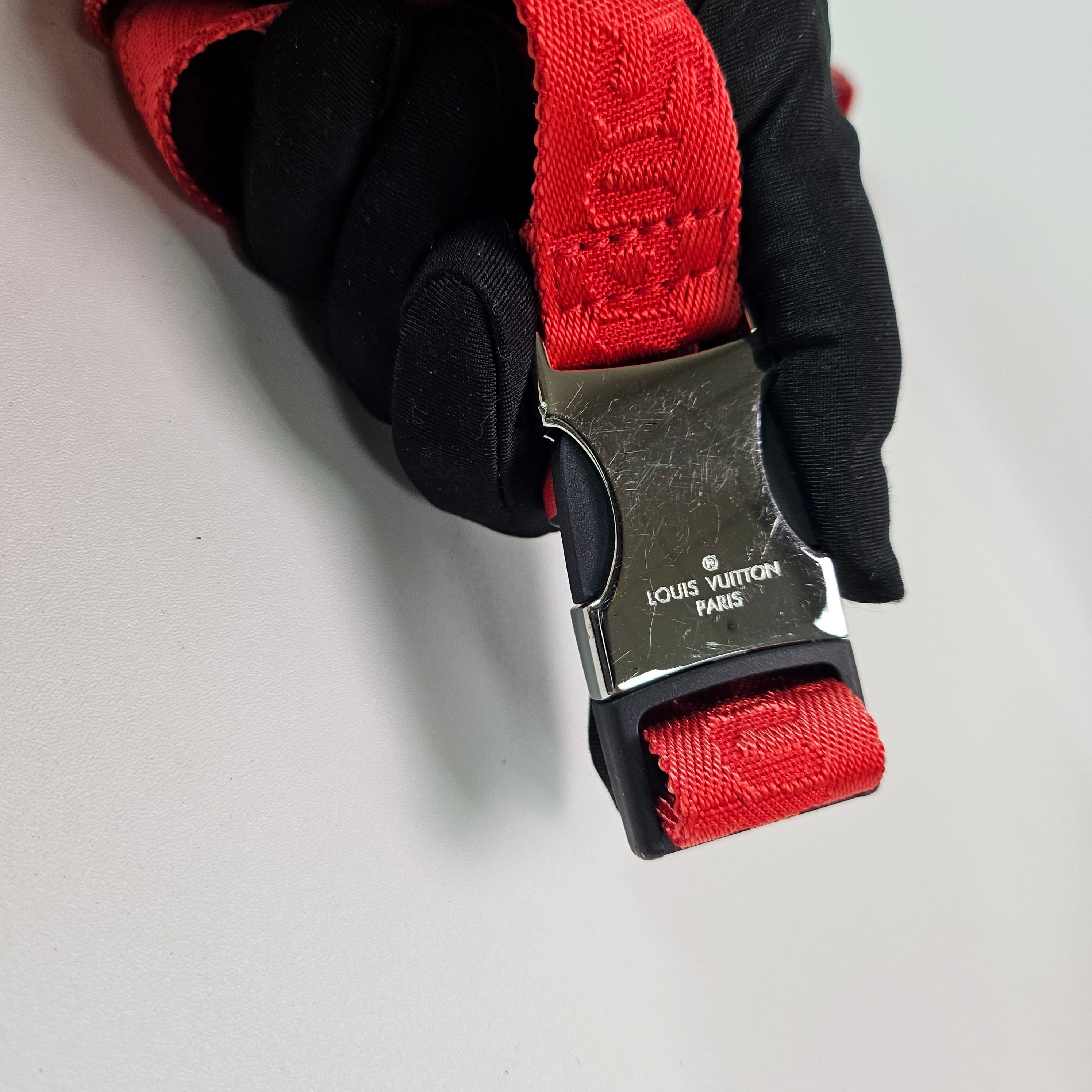 Louis Vuitton Supreme Red White Epi Bumbag