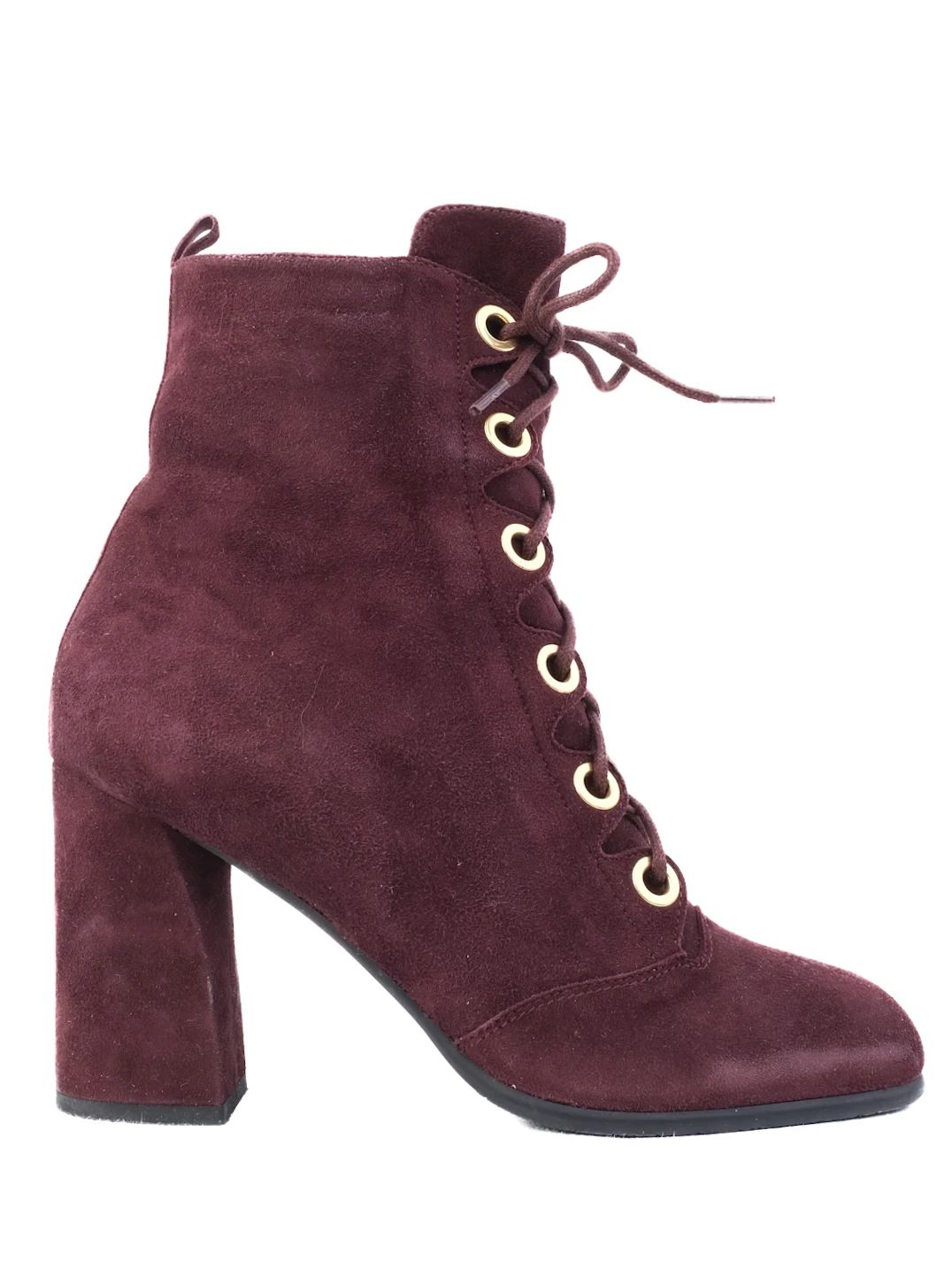 Excellent Giovanni Fabiani Red Suede Ankle Boots Size 40.5