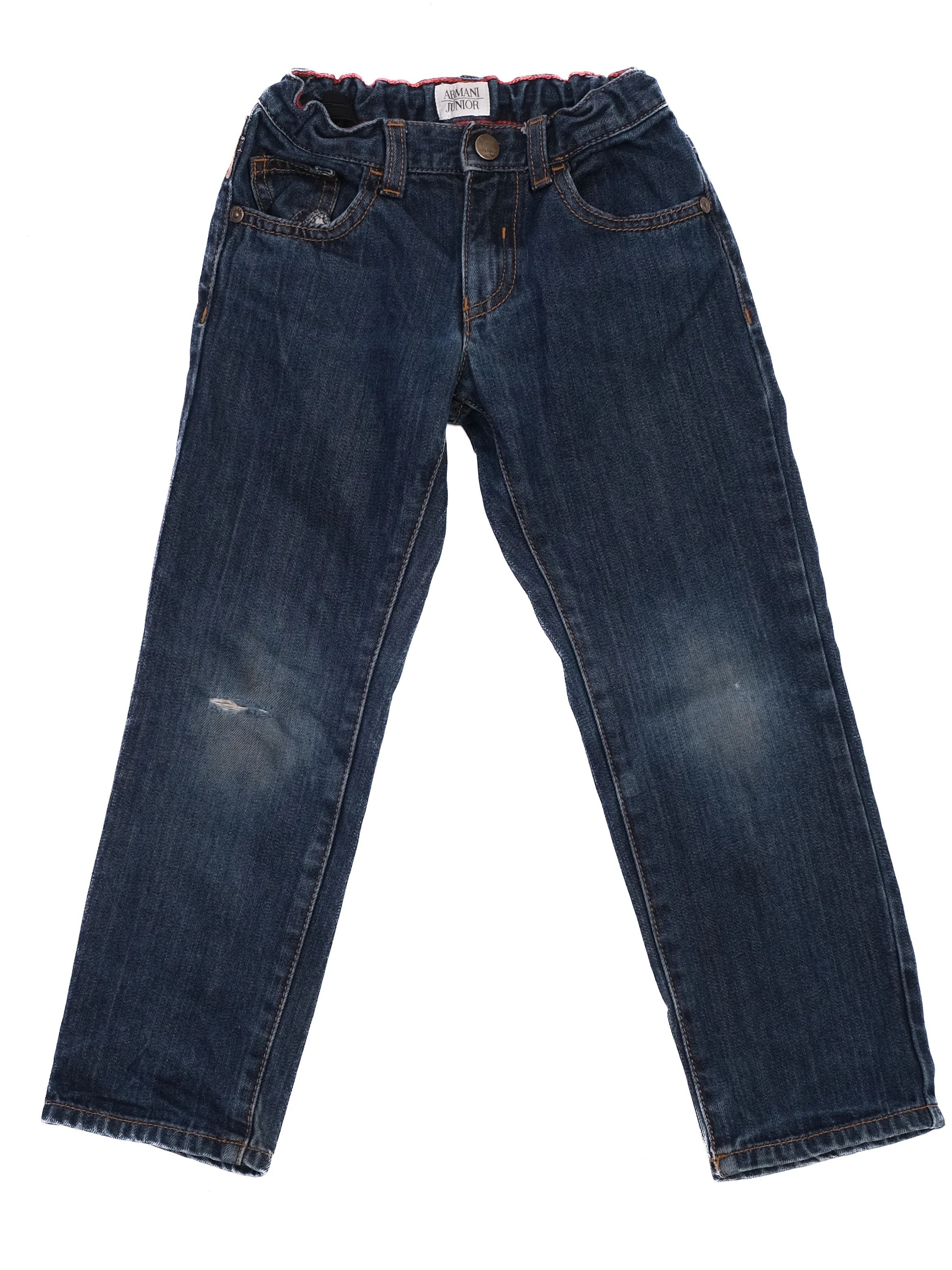 Excellent Armani Junior Blue Cotton Jeans Size 5 for Kids