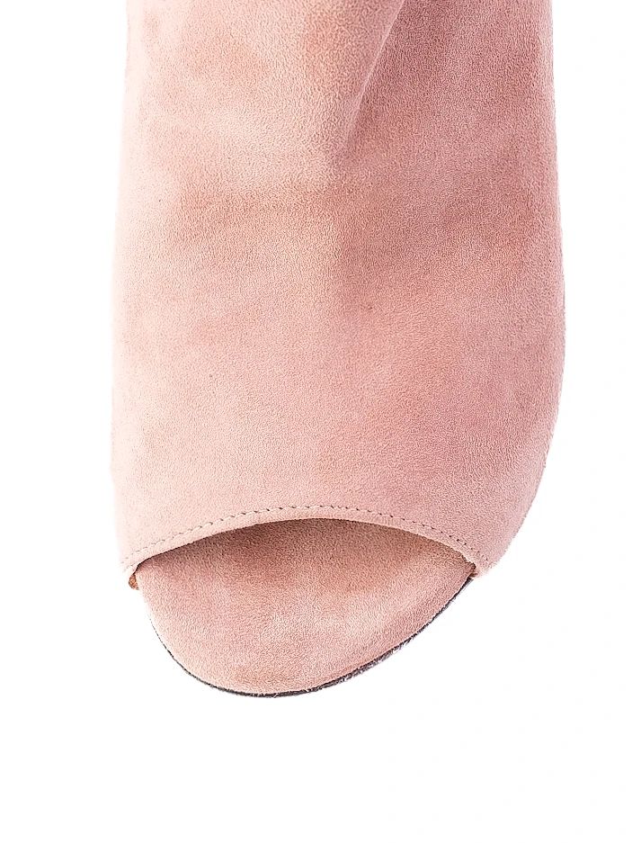 Excellent Stuart Weitzman Pink Leather High-Heeled Ankle Boots Size 37