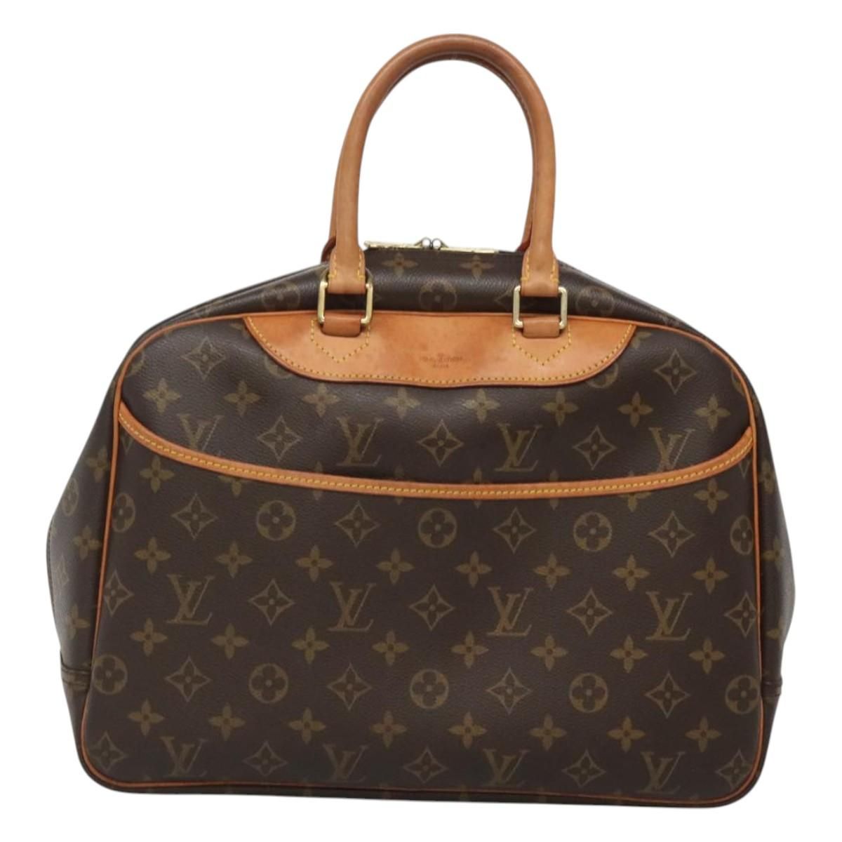 Louis Vuitton Monogram Deauville Hand Bag M 47270 Lv Auth