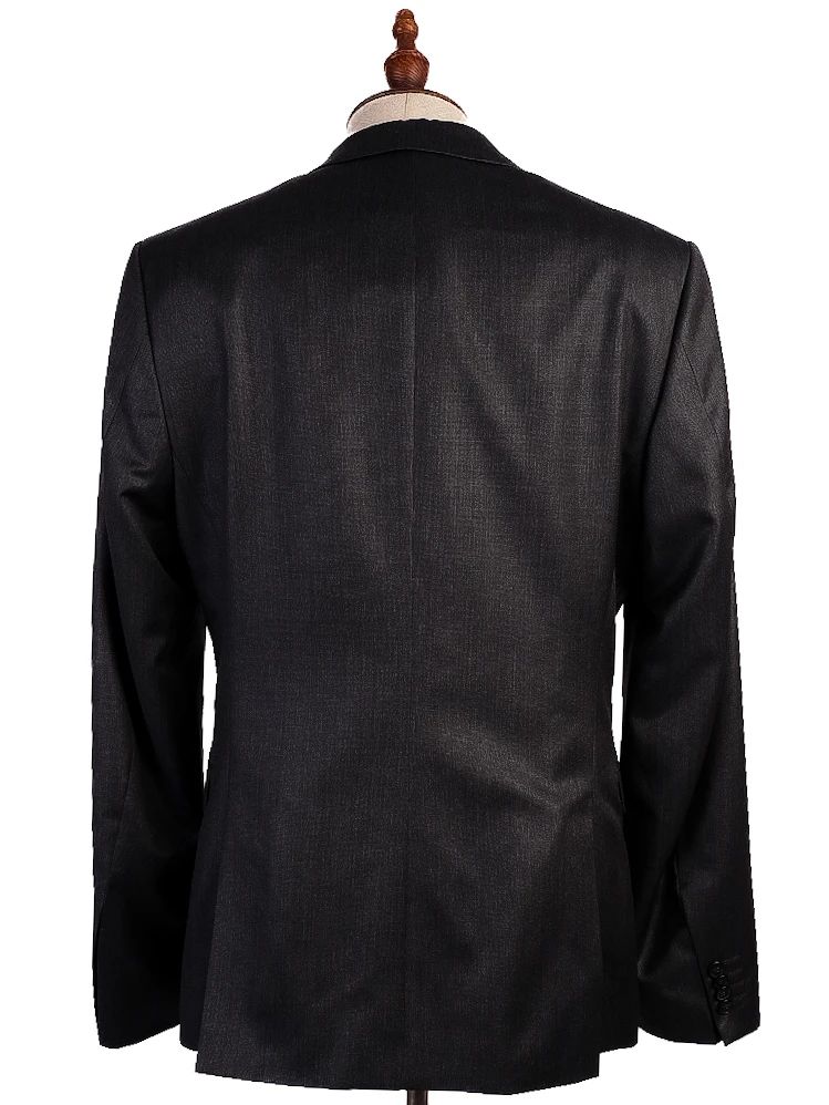 Excellent Cinque Black Suit Size M Viscose Jacket & Pants Set