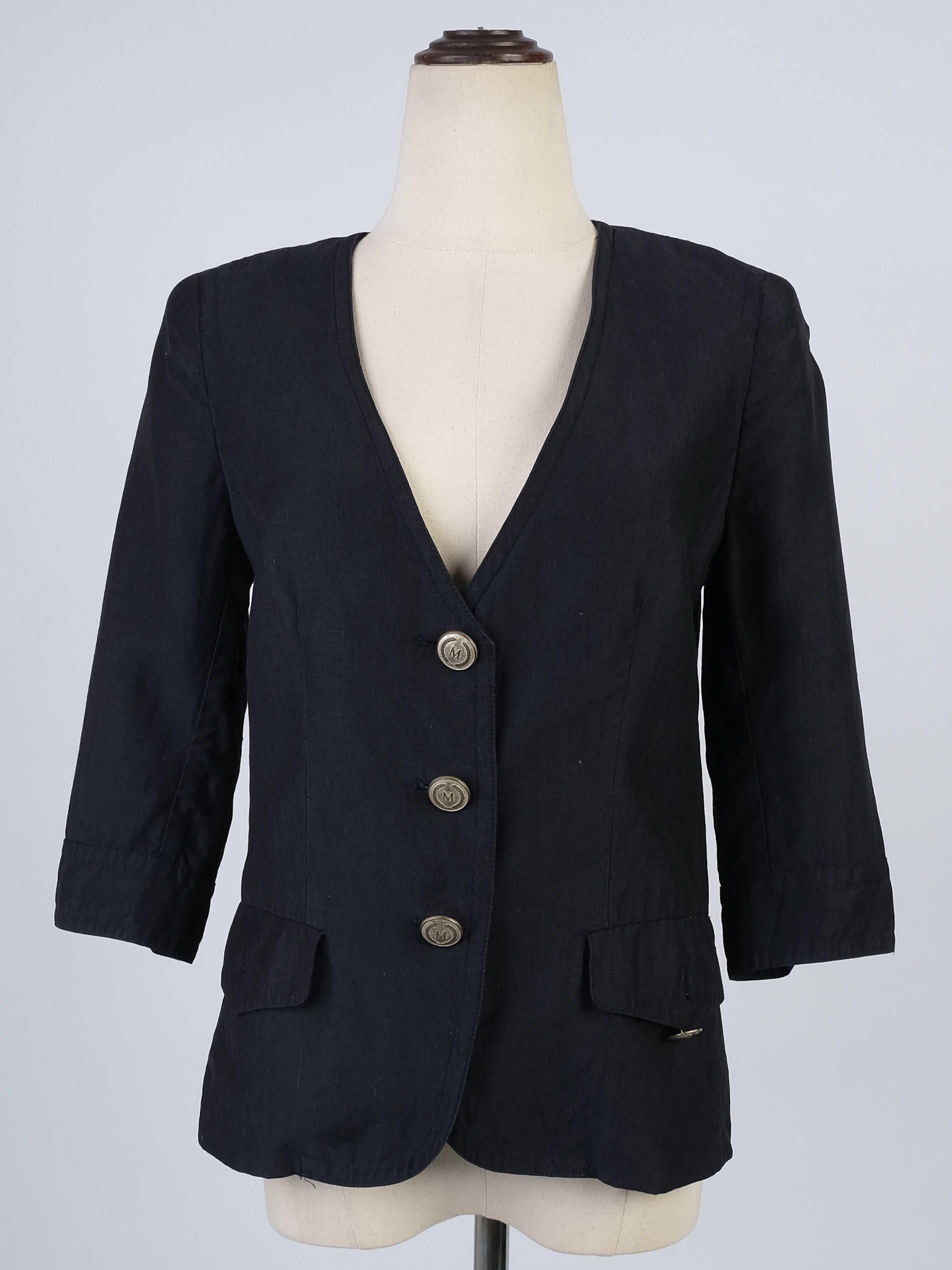 Max Mara Excellent Condition Blue Wool Blazer Size L