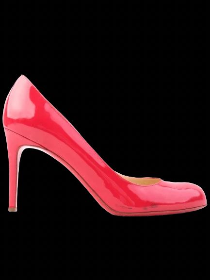 Good Christian Louboutin Red Leather High Heels Size 39 Pumps