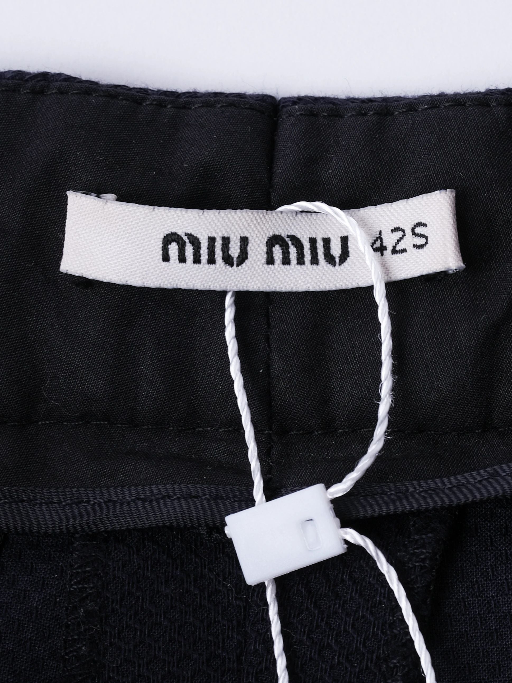 Excellent Miu Miu Blue Cotton Pants Size 42S Made in Italy