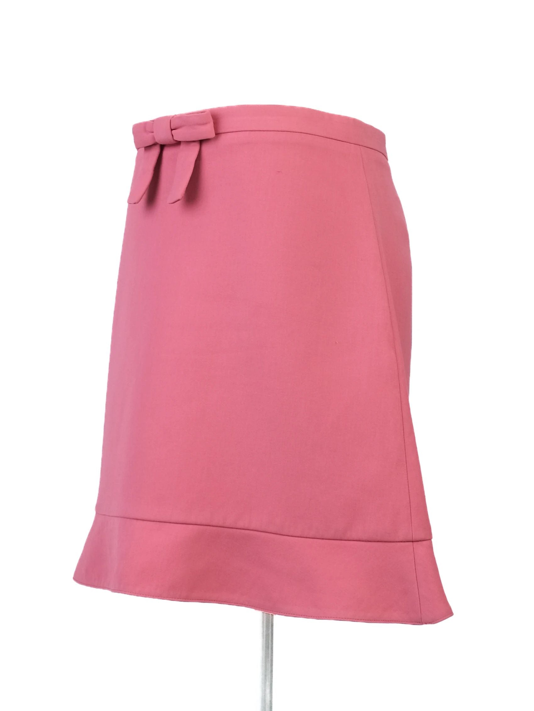 Excellent Red Valentino Pink Ribbed Sweater with Collar