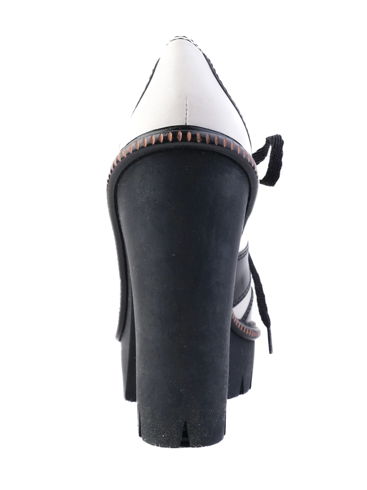 Excellent Marc Jacobs Platform Heels Leather Lace-Up Size 36.5