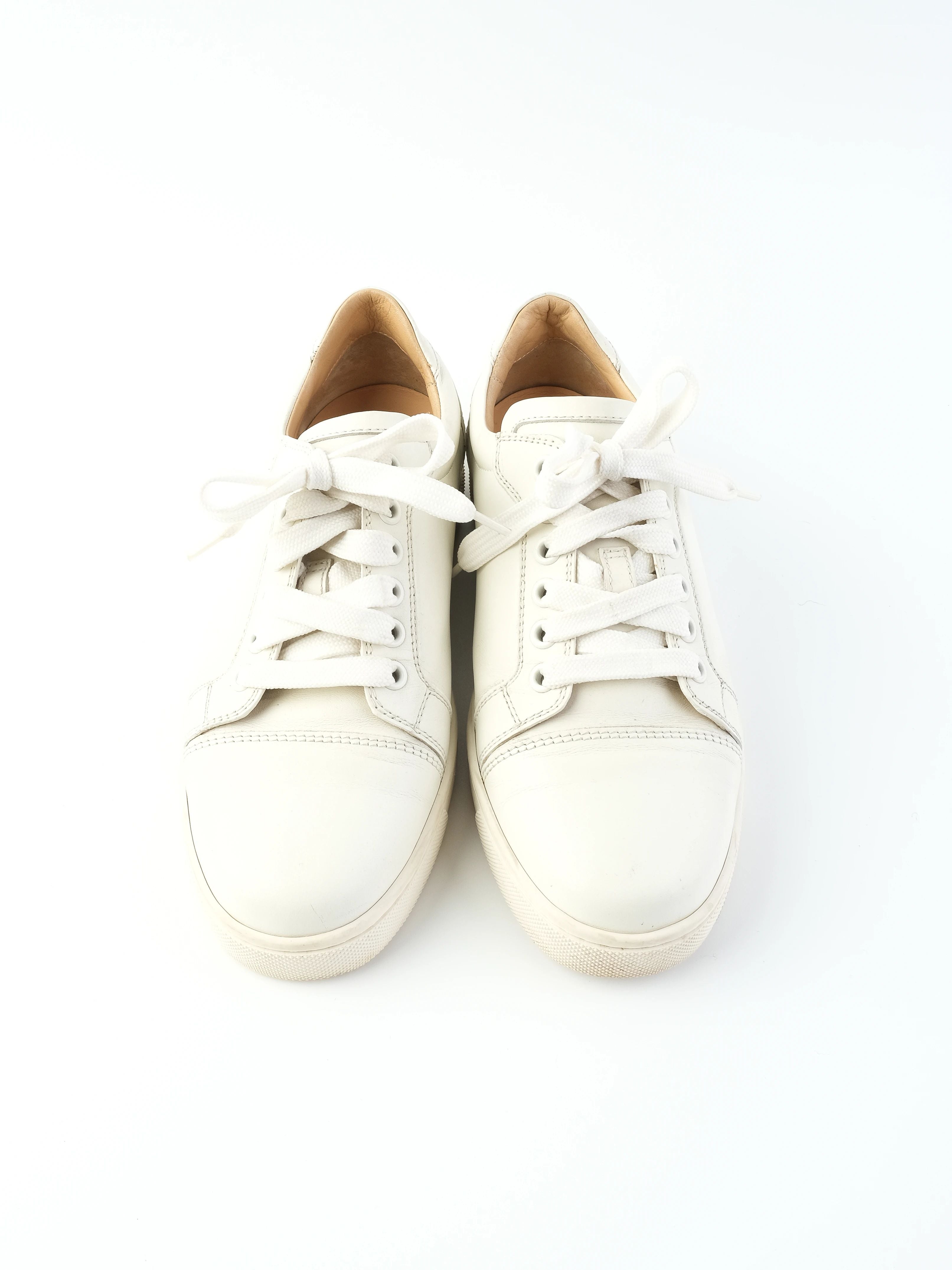 Excellent Christian Louboutin White Leather Sneakers Size 36