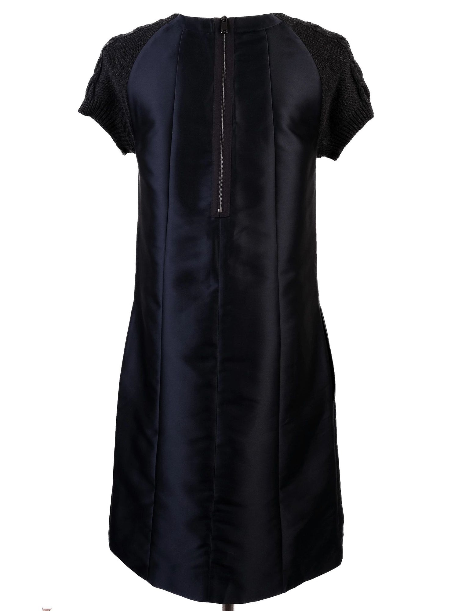 Excellent MAX&Co Blue Wool Short-Sleeved Dress Size XS