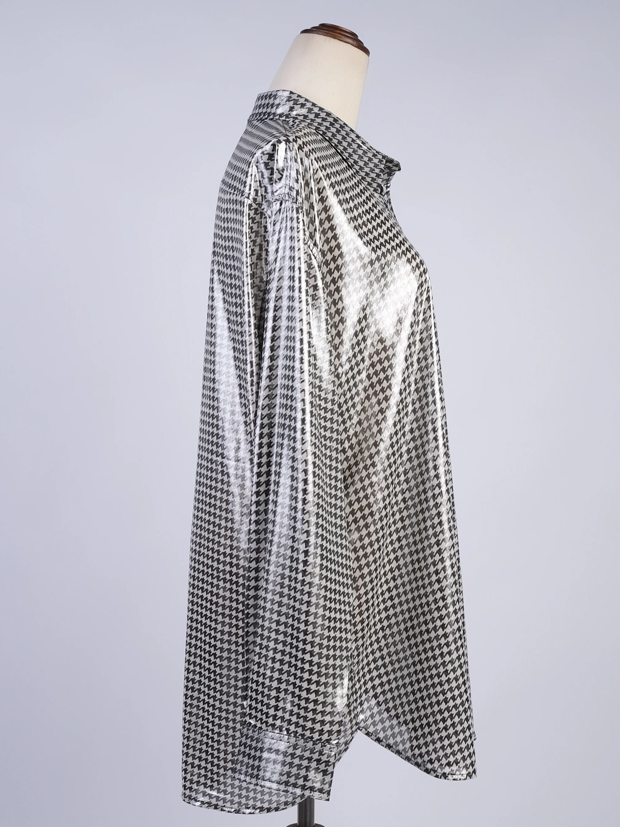 Excellent Ralph Lauren Houndstooth Button-Up Shirt XL Women