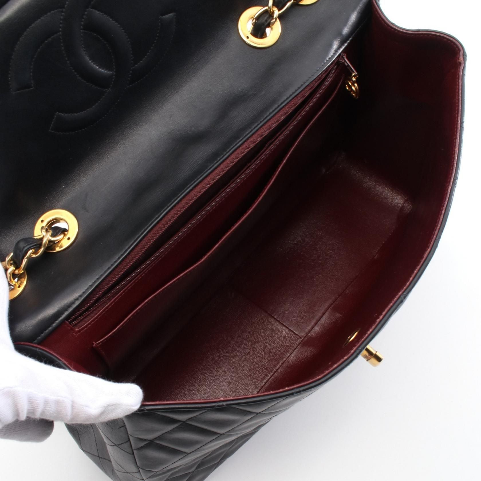 Chanel Maxi XL Turnlock Half Flap, Lambskin Quilted