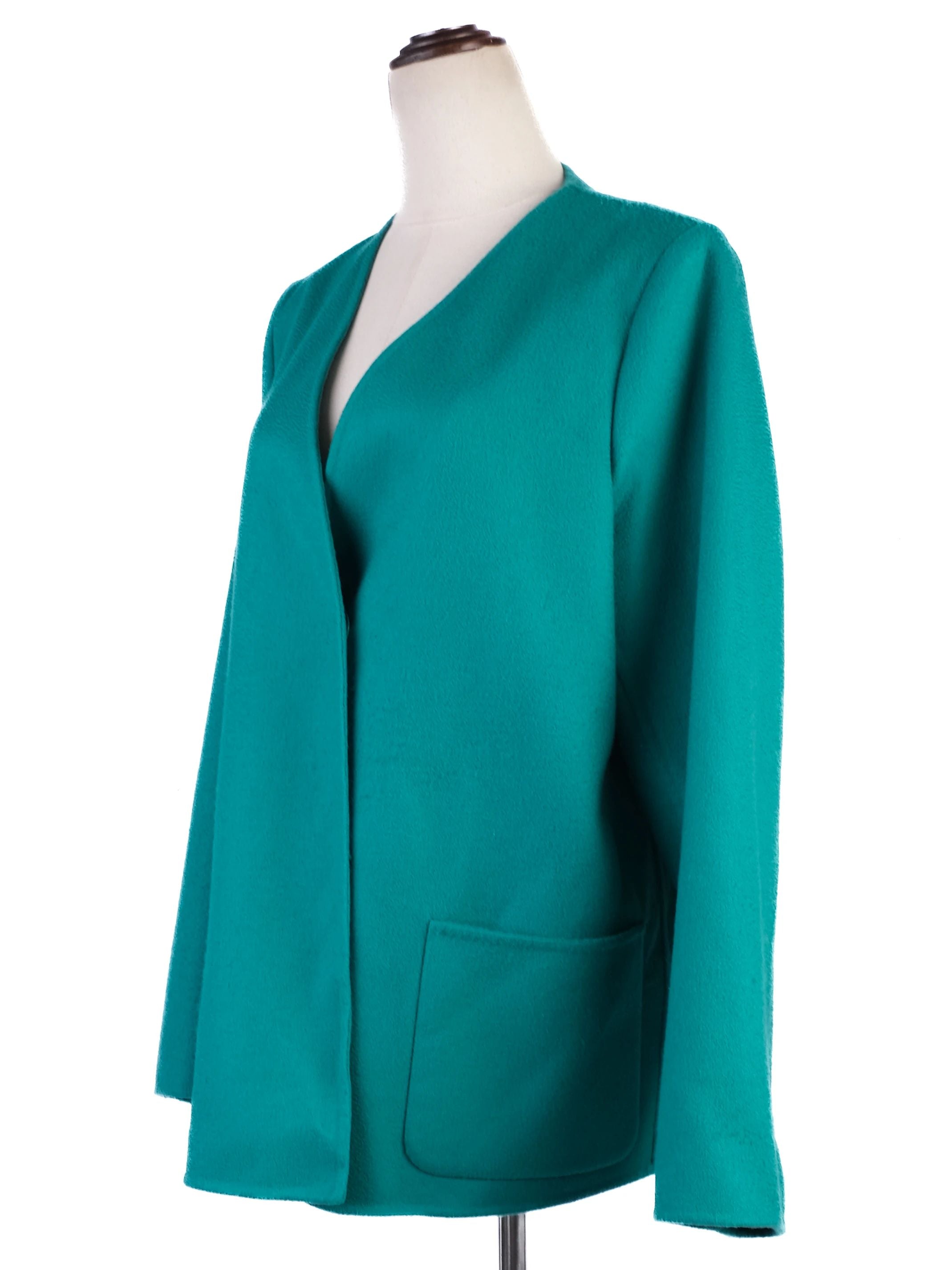 Excellent Marina Rinaldi Green Wool Blazer Size XL Women&