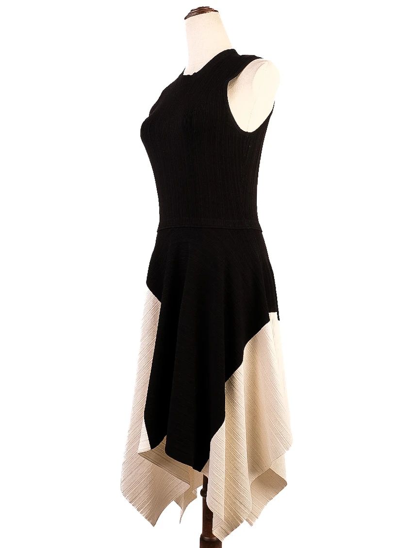 Excellent Proenza Schouler Two-Tone Silk Dress Size N/A