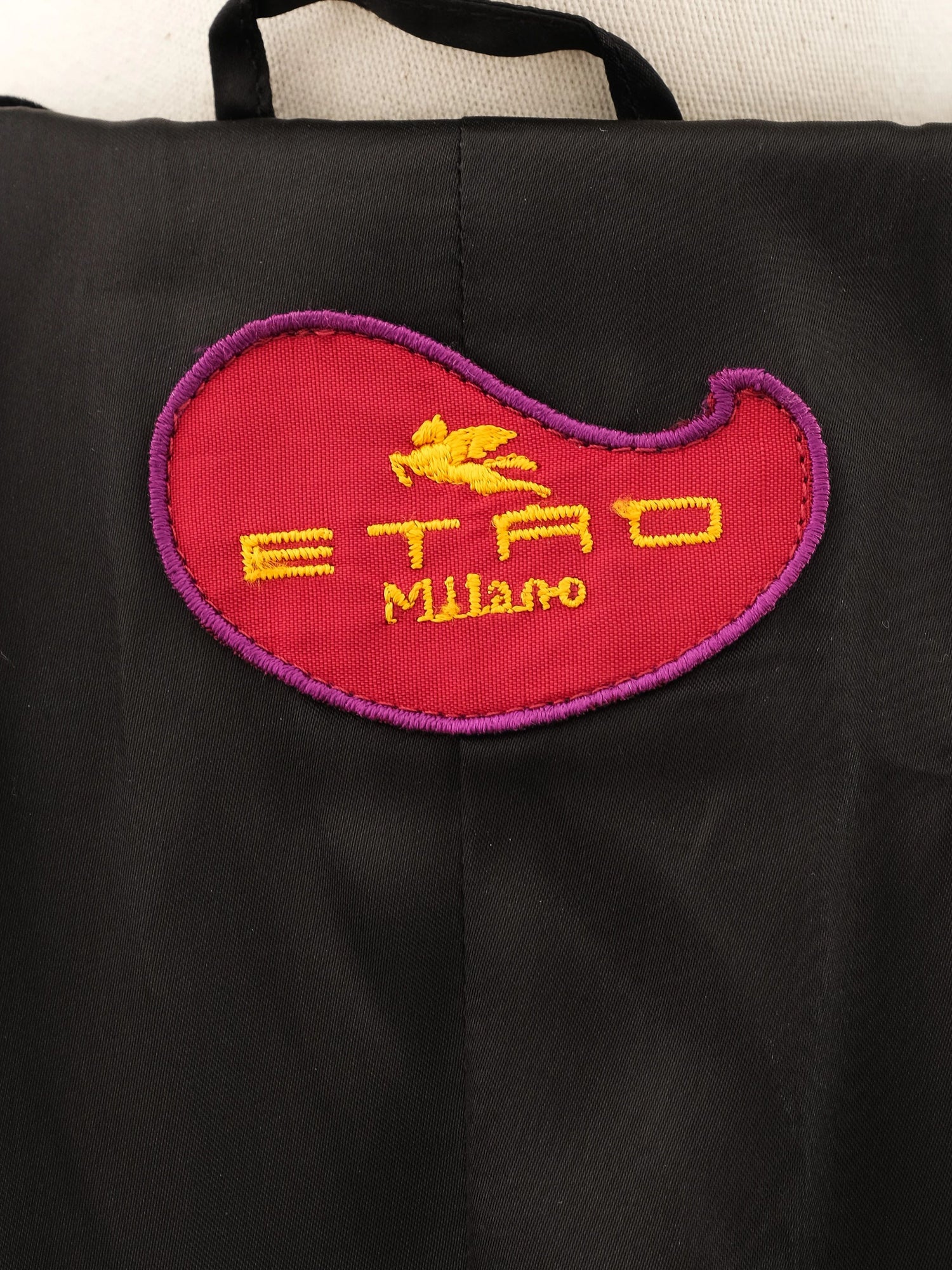 Excellent Etro Red Wool Floral Patterned Coat Size M