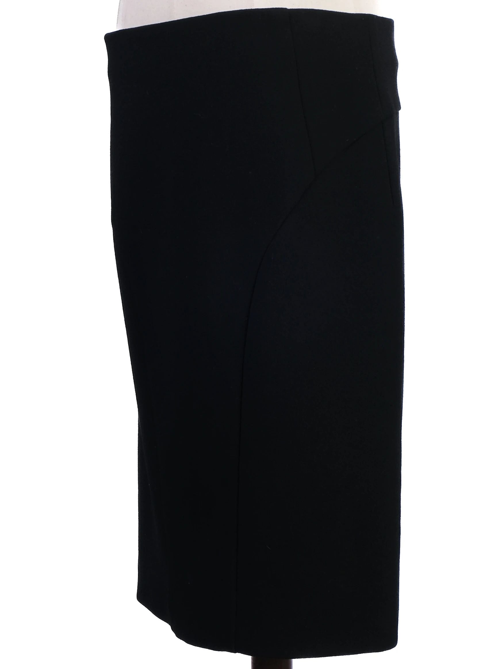Excellent Emporio Armani Black Pencil Skirt Size M Viscose