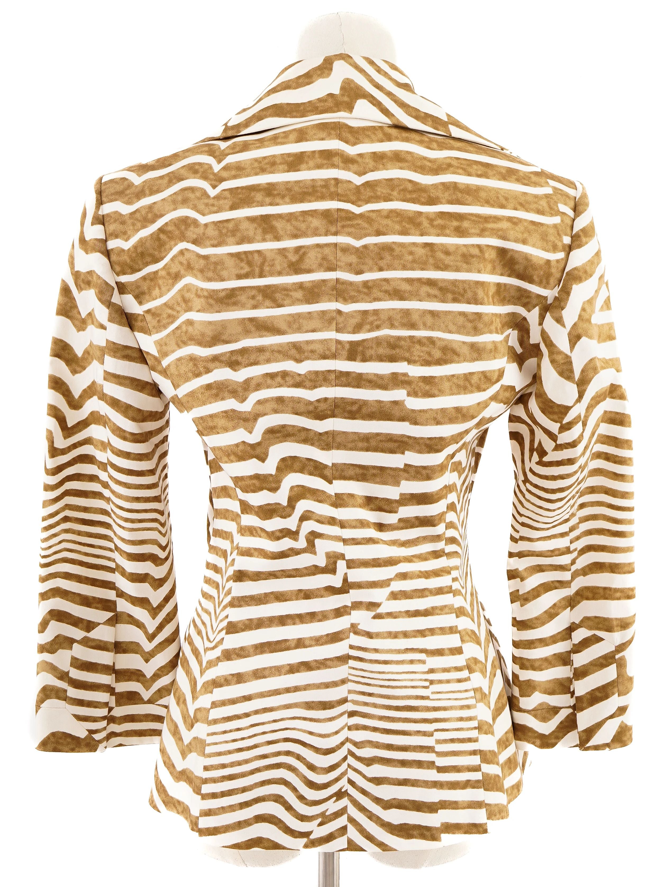 Perfect Gianfranco Ferre Orange Striped Shirt Size M Women