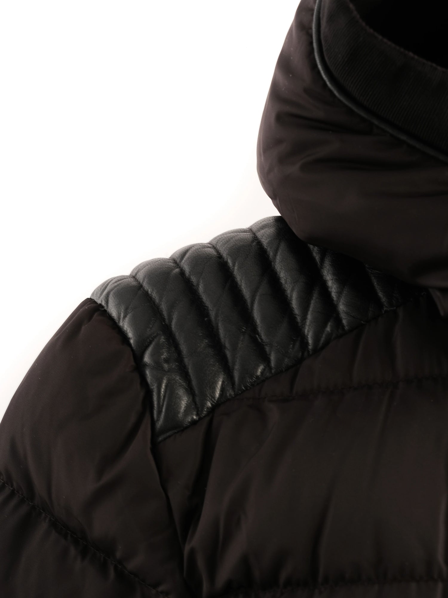Perfect Moncler Blue Hooded Puffer Coat Nylon Women