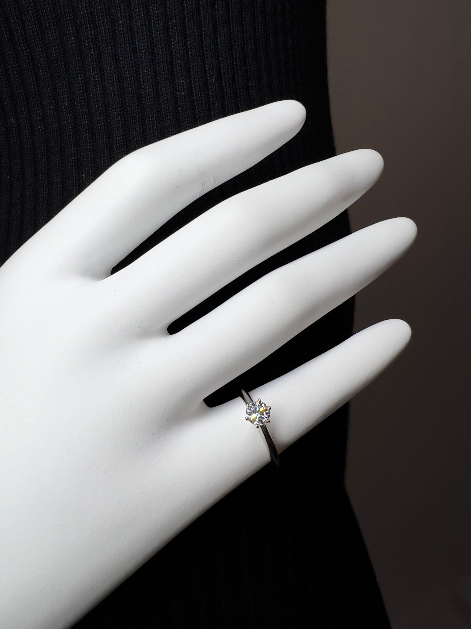 Tiffany & Co. Solitaire .45ct Pt950 34g Ring