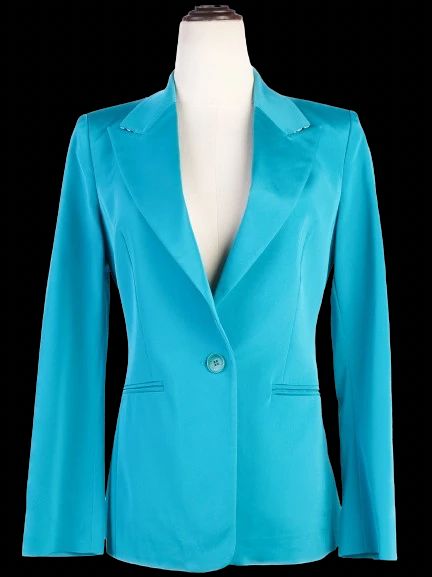 Excellent Etro Blue Nylon Blazer Size S - Stylish Women&