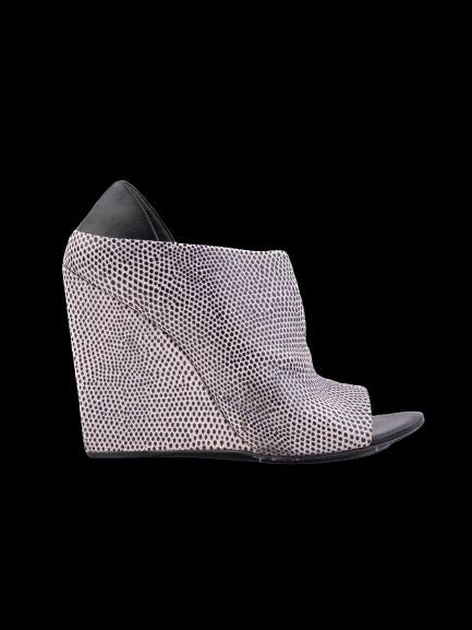 Good Alexander Wang White Leather Wedge Shoes Size 38