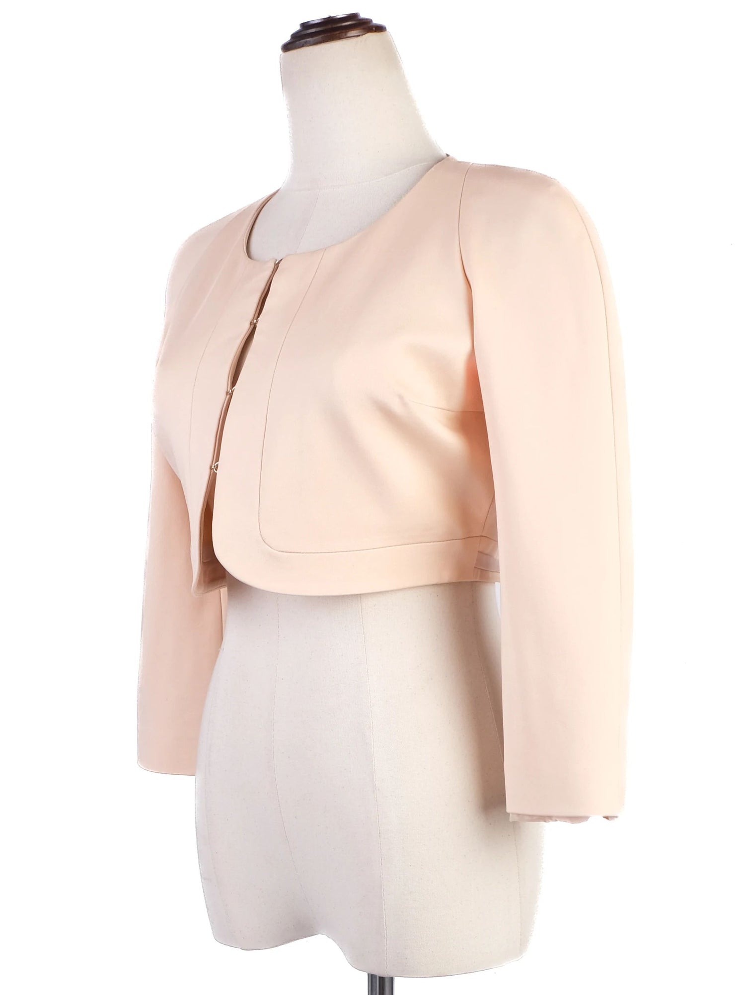 Excellent Elisabetta Franchi Pink Cropped Jacket Size M