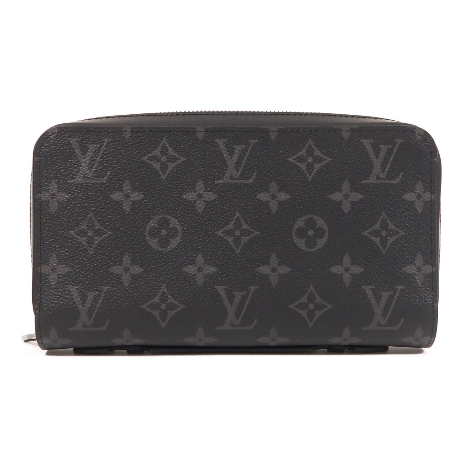 Louis Vuitton Monogram Eclipse Zippy Xl Wallet Changzhenbao Black Around Long Wallet M 61698