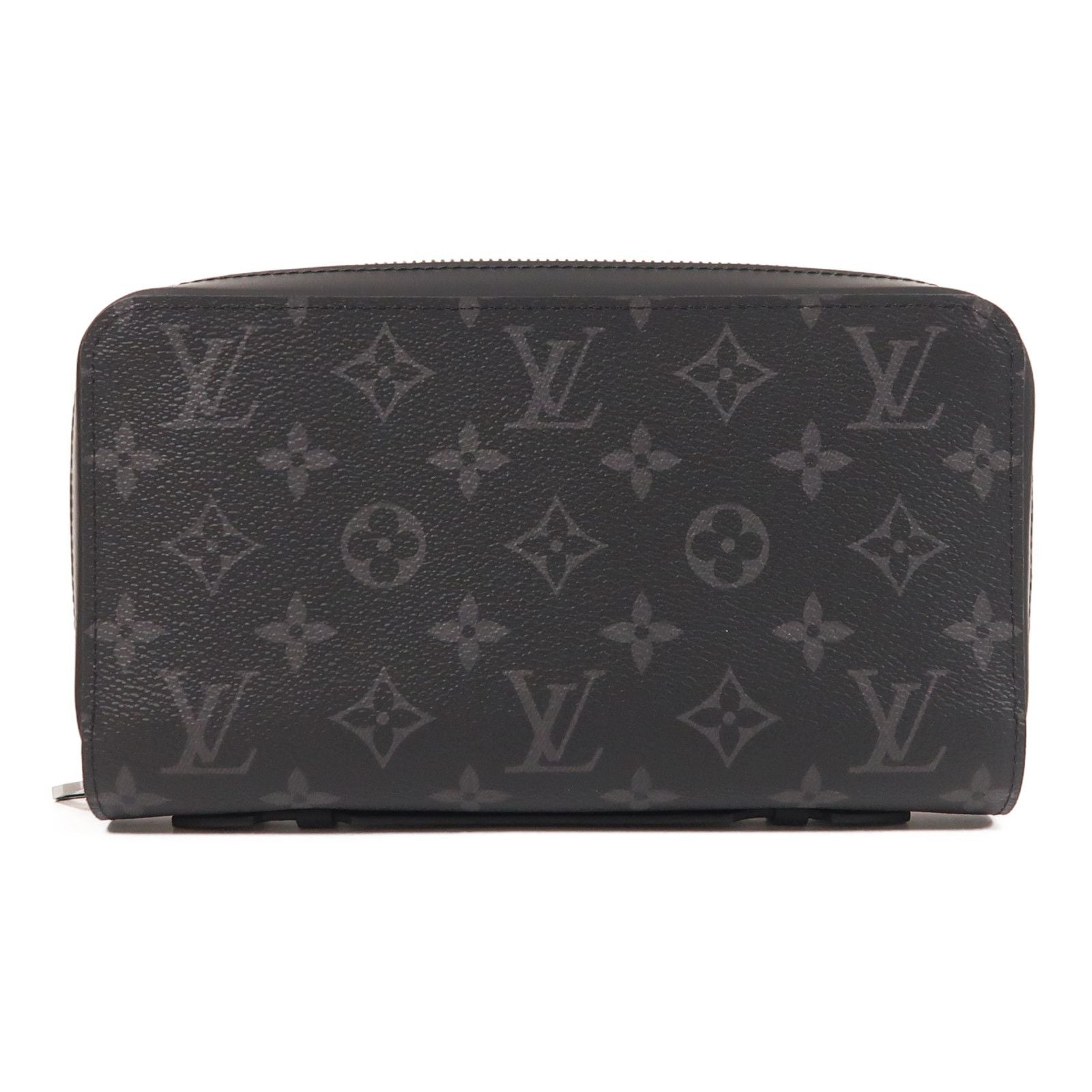 Louis Vuitton Monogram Eclipse Zippy Xl Wallet Changzhenbao Black Around Long Wallet M 61698