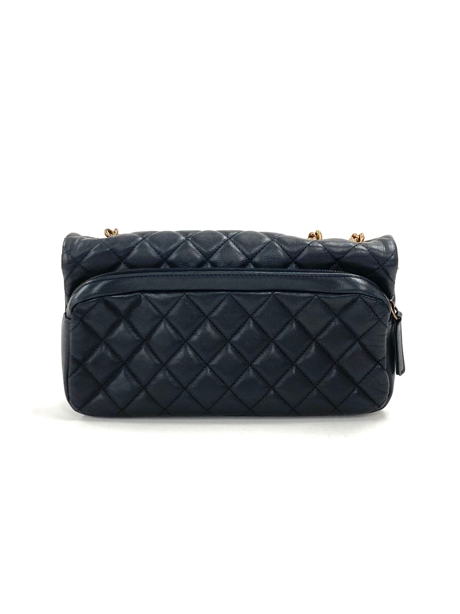 Chanel Medium Calfskin CC Crown Flap Bag