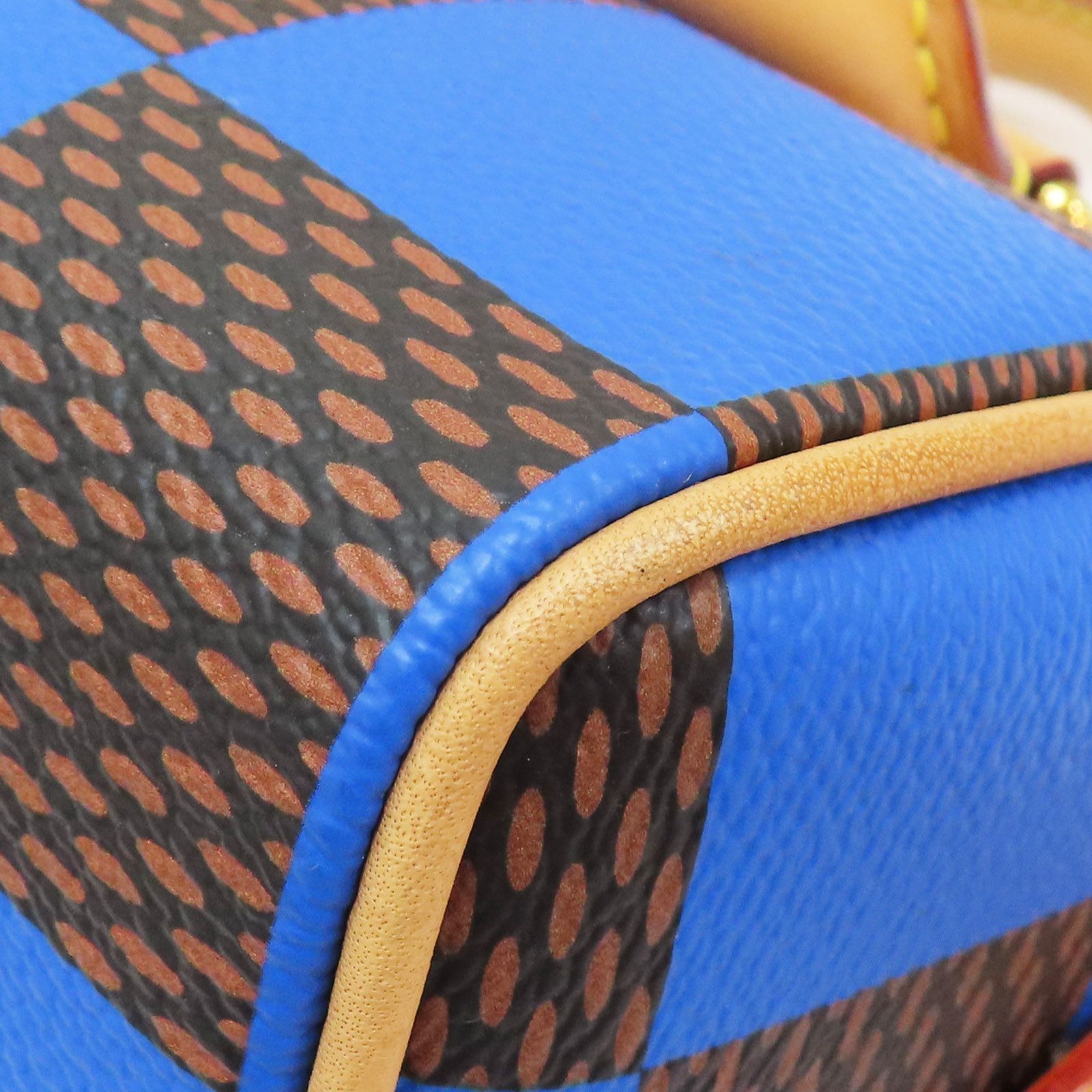 Louis Vuitton Speedy 18 Bandouliere Damier Pop Blue Shoulder Handbag N 40595