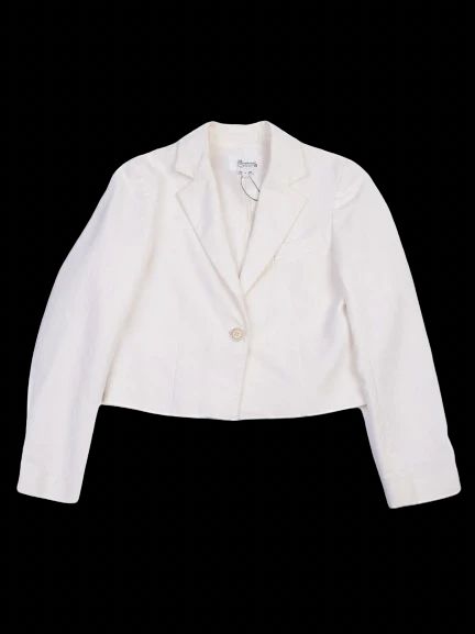 Excellent Bonpoint White Cotton Blazer Size 12 for Kids