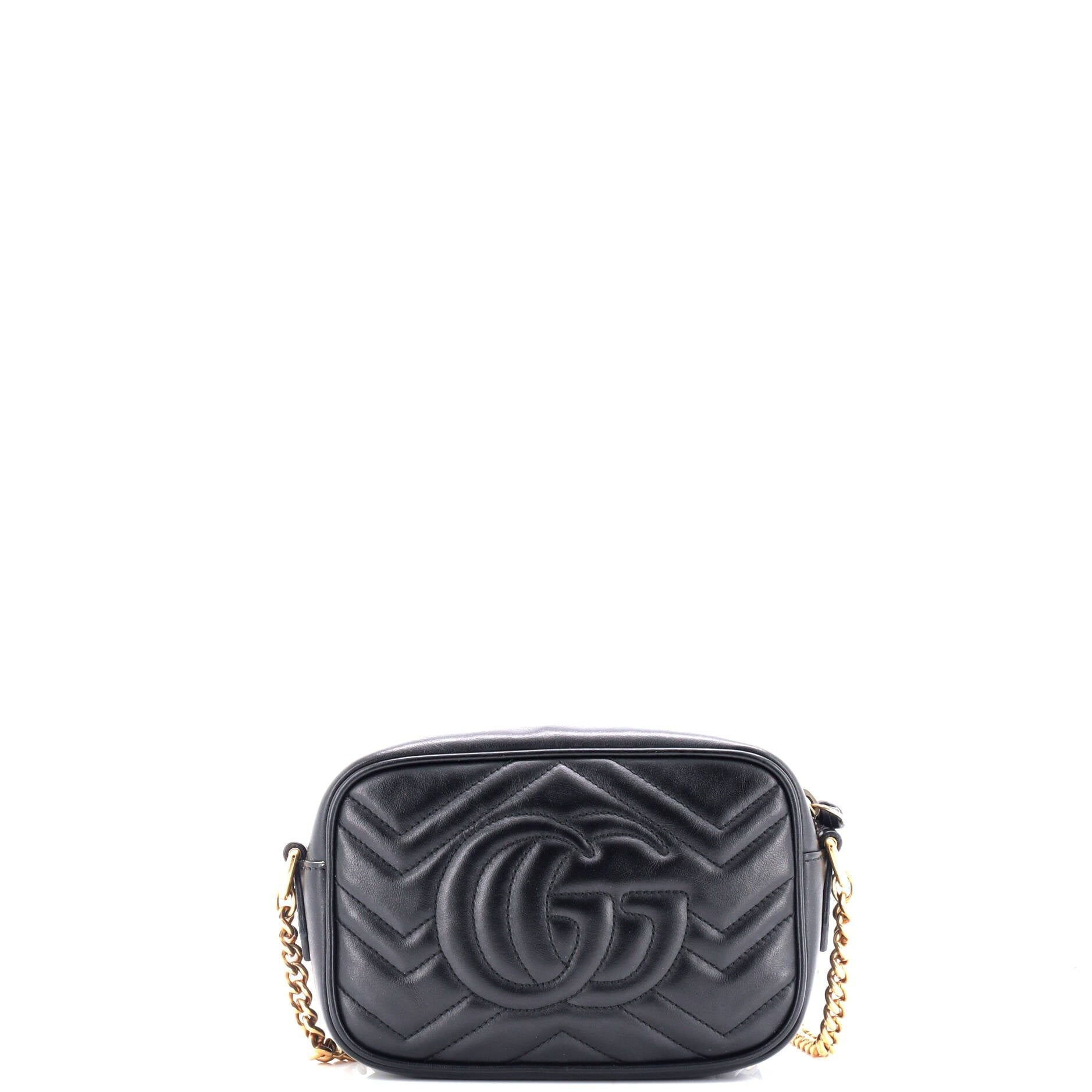Gucci Mini GG Marmont Shoulder Bag, Matelasse Chevron