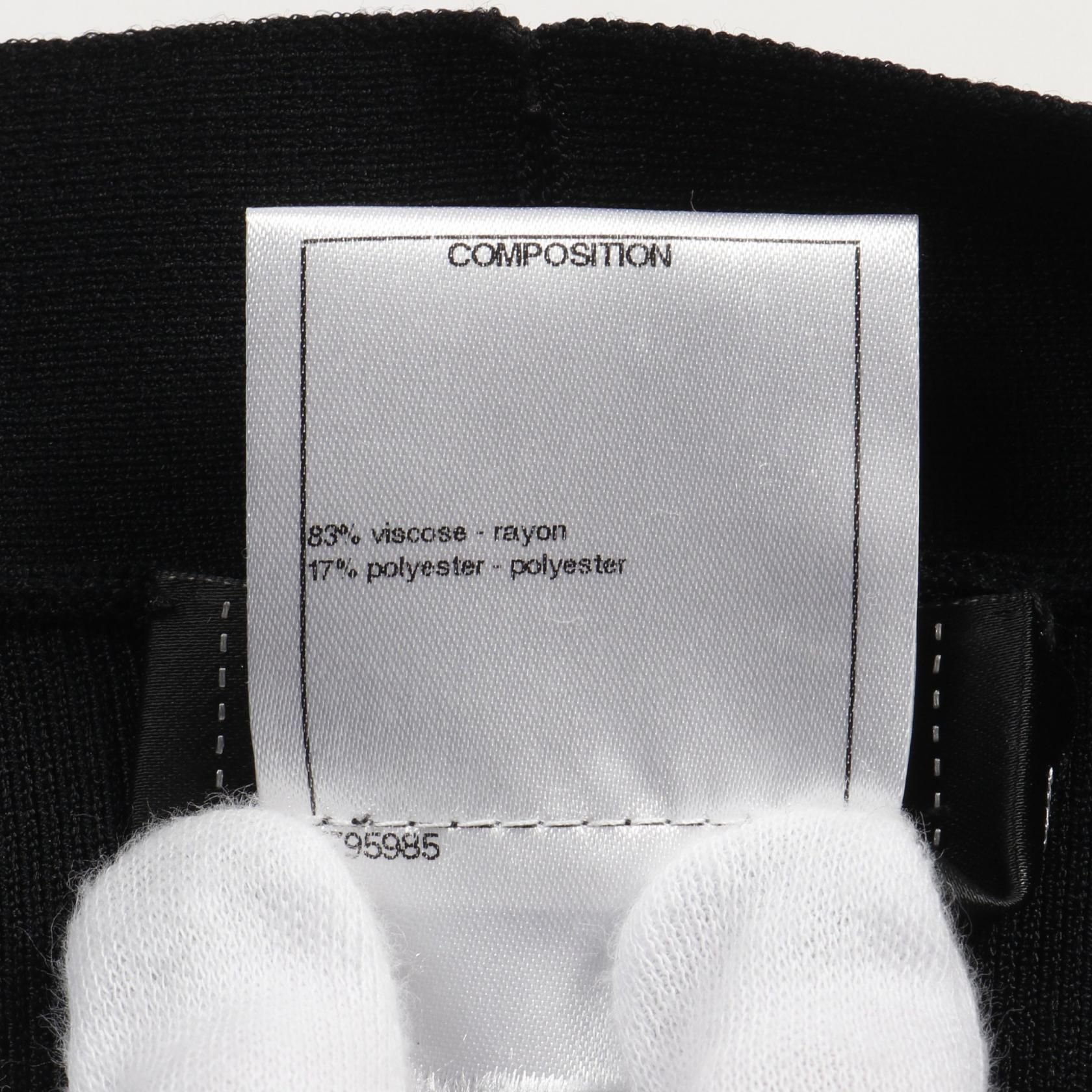 Chanel Black Coco Mark Button Cardigan Rayon P 40673k 02962