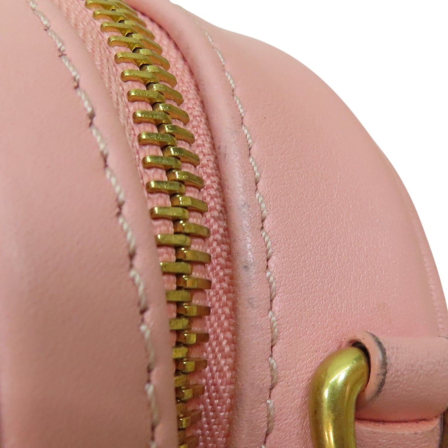Louis Vuitton New Wave Love Lock Heart Shoulder Bag Calfskin Pink M 53205