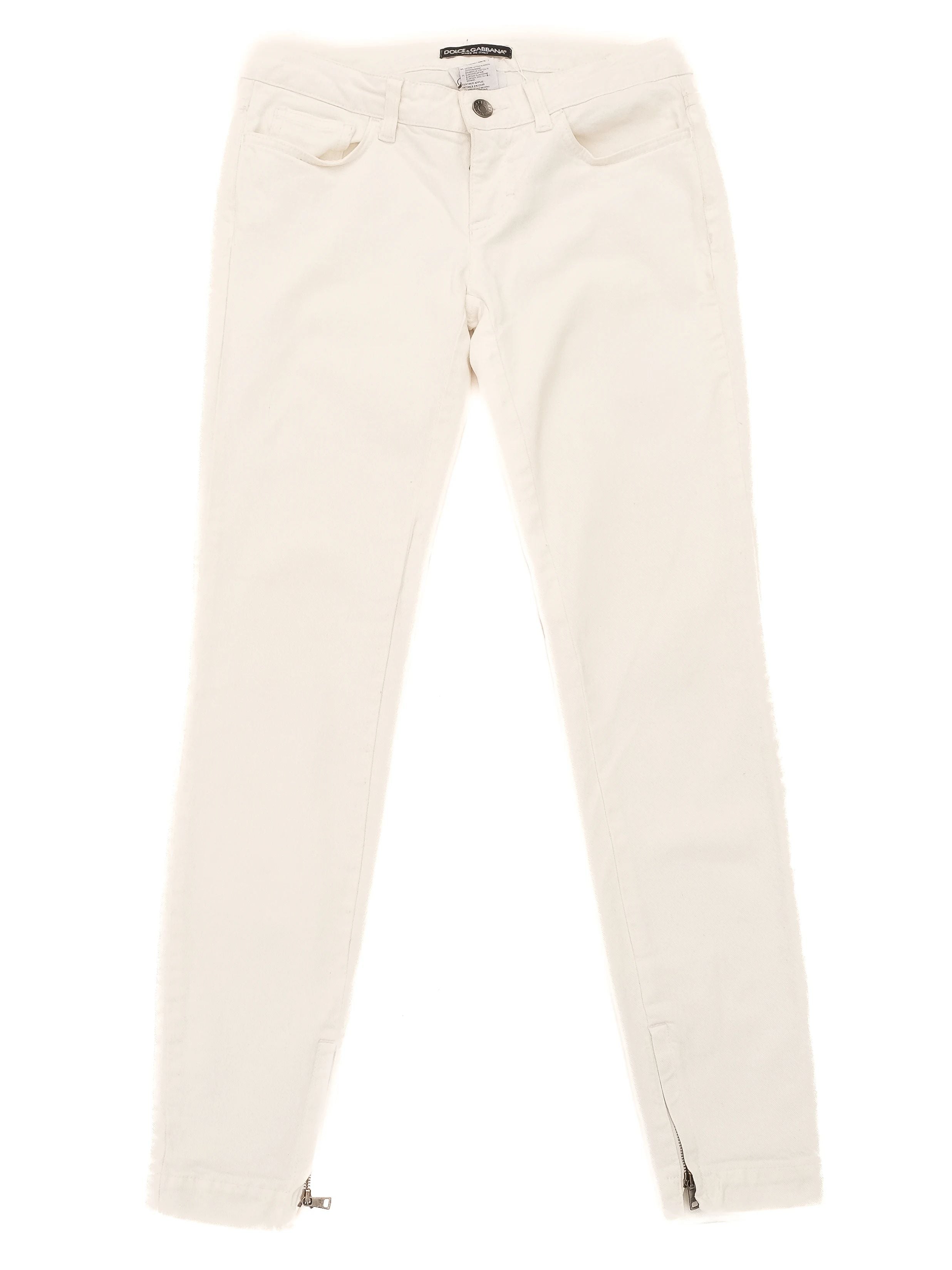 Excellent Dolce & Gabbana White Jeans for Kids Size XS