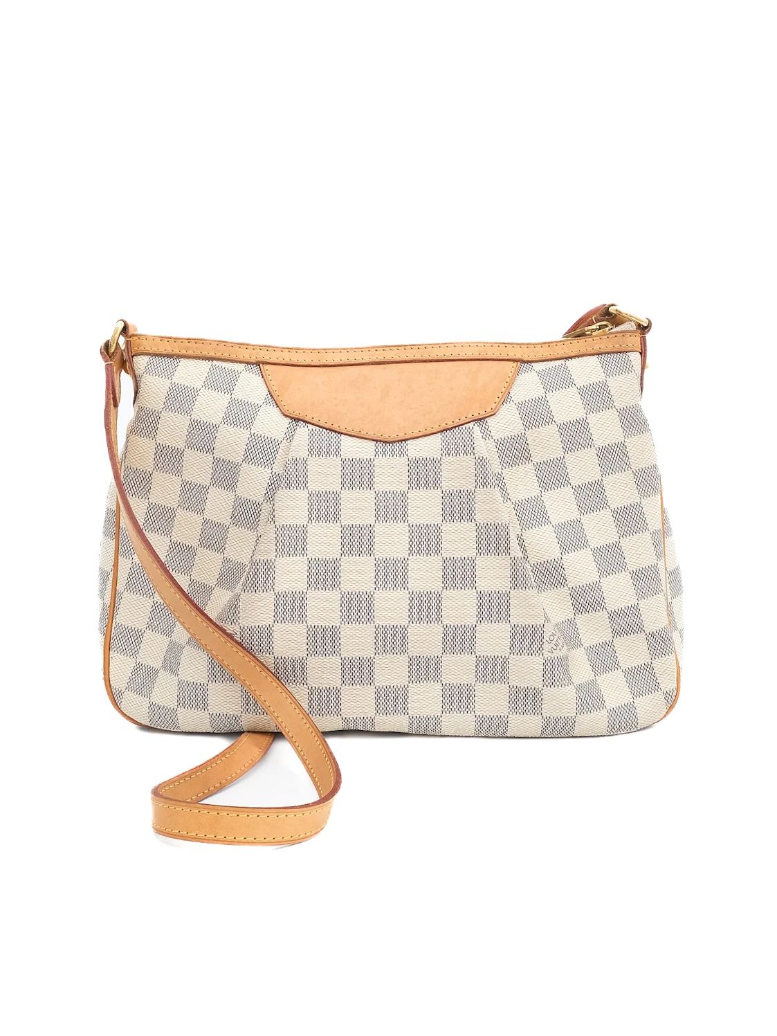 Excellent Louis Vuitton Handbag Checkered Leather WomenÕs Bag