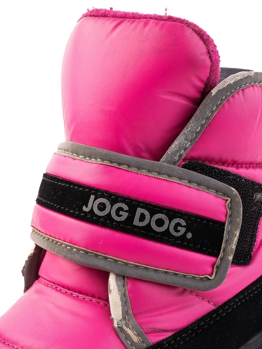 Excellent Jog Dog Pink Textile Winter Boots for Kids, Size 32