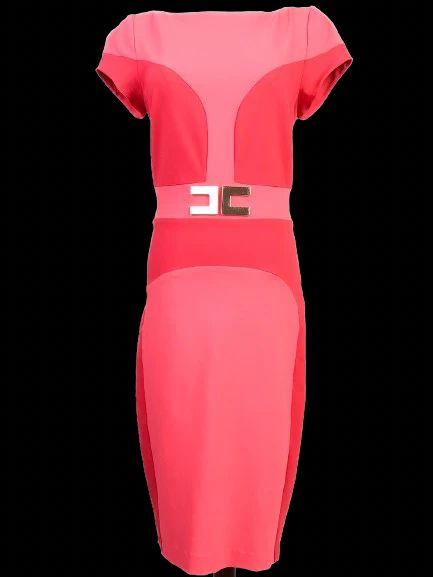 Excellent Elisabetta Franchi Pink Bodycon Dress Size S
