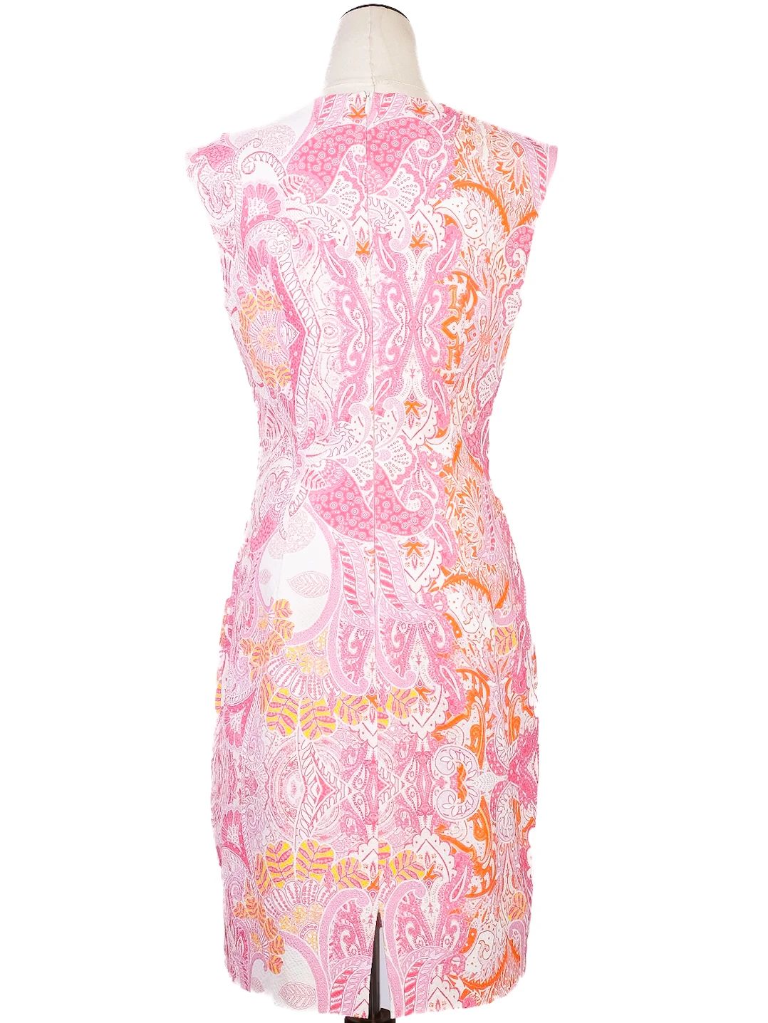 Excellent Laurel Sleeveless Dress M Colorful Paisley Pattern