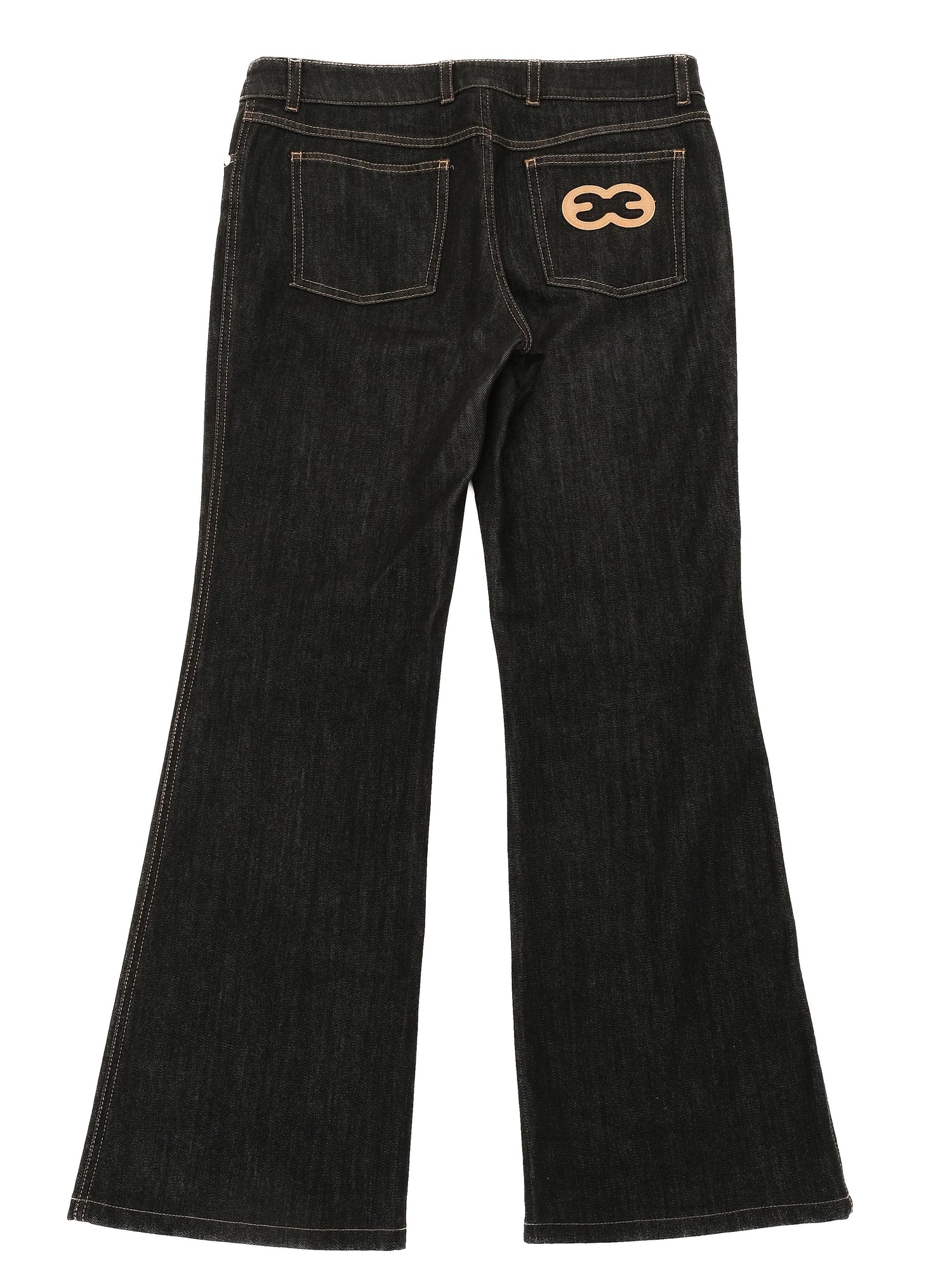 Excellent Escada Black Flare Jeans Size M Women&