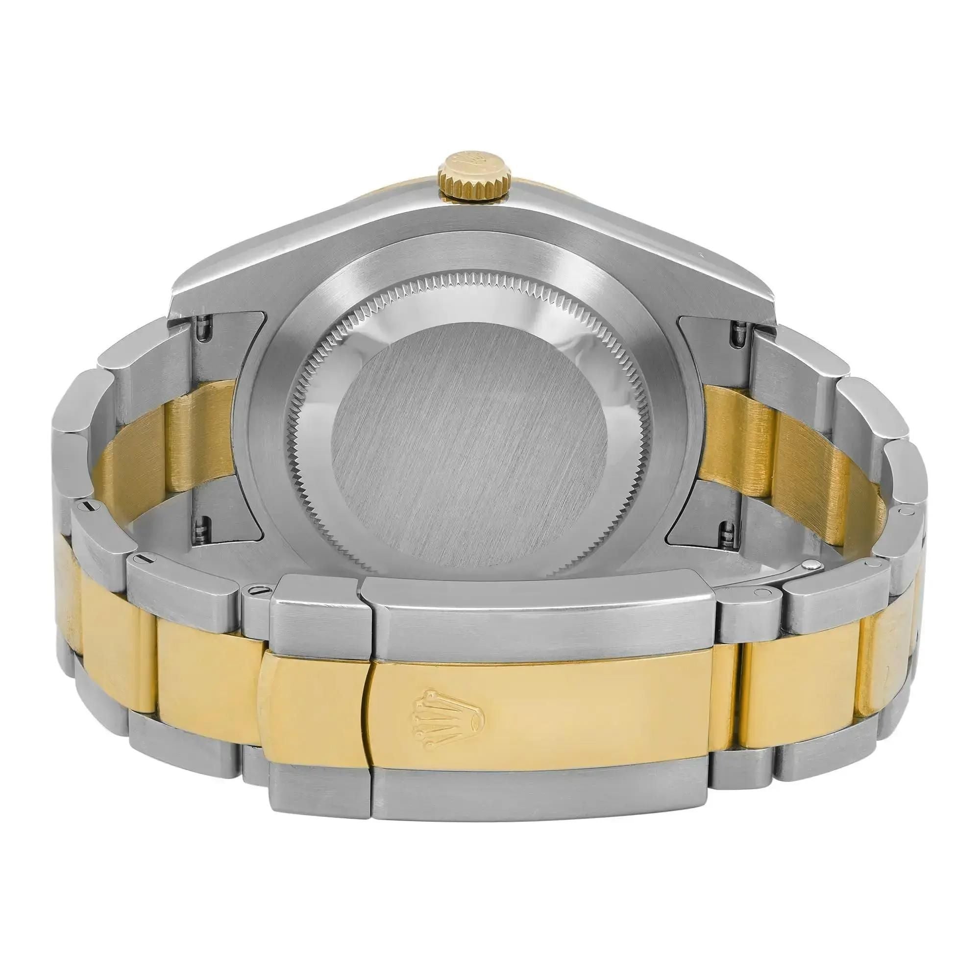 Rolex Datejust II 18K Yellow Steel Steel Diamond Champagne Dial Men Watch 116333