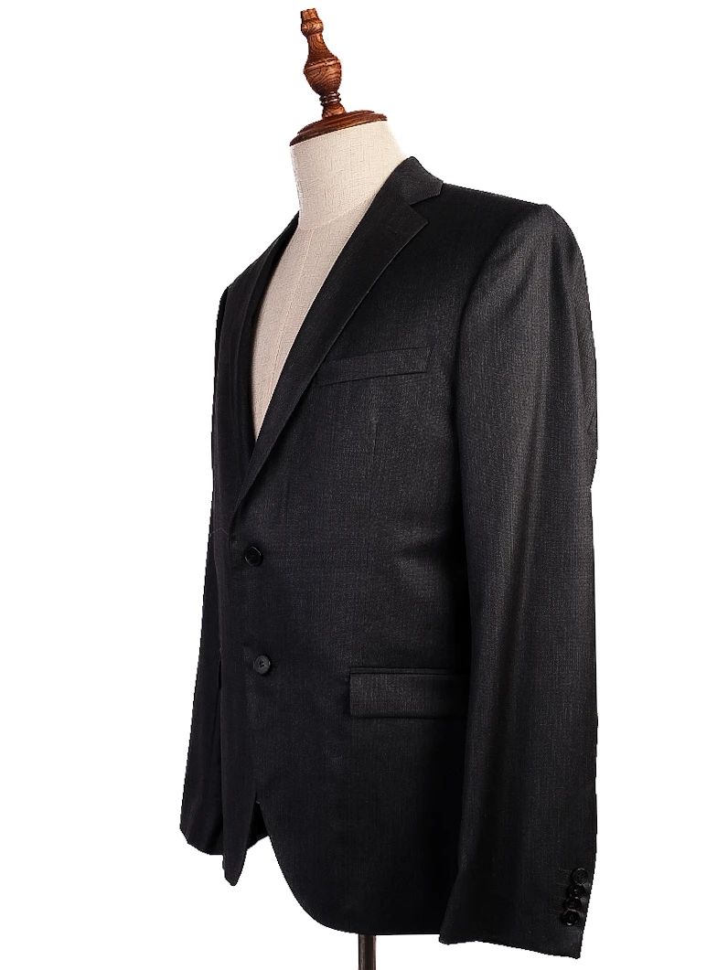 Excellent Cinque Black Suit Size M Viscose Jacket & Pants Set